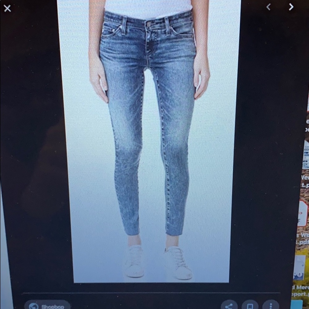 AG the legging ankle super skinny jeans